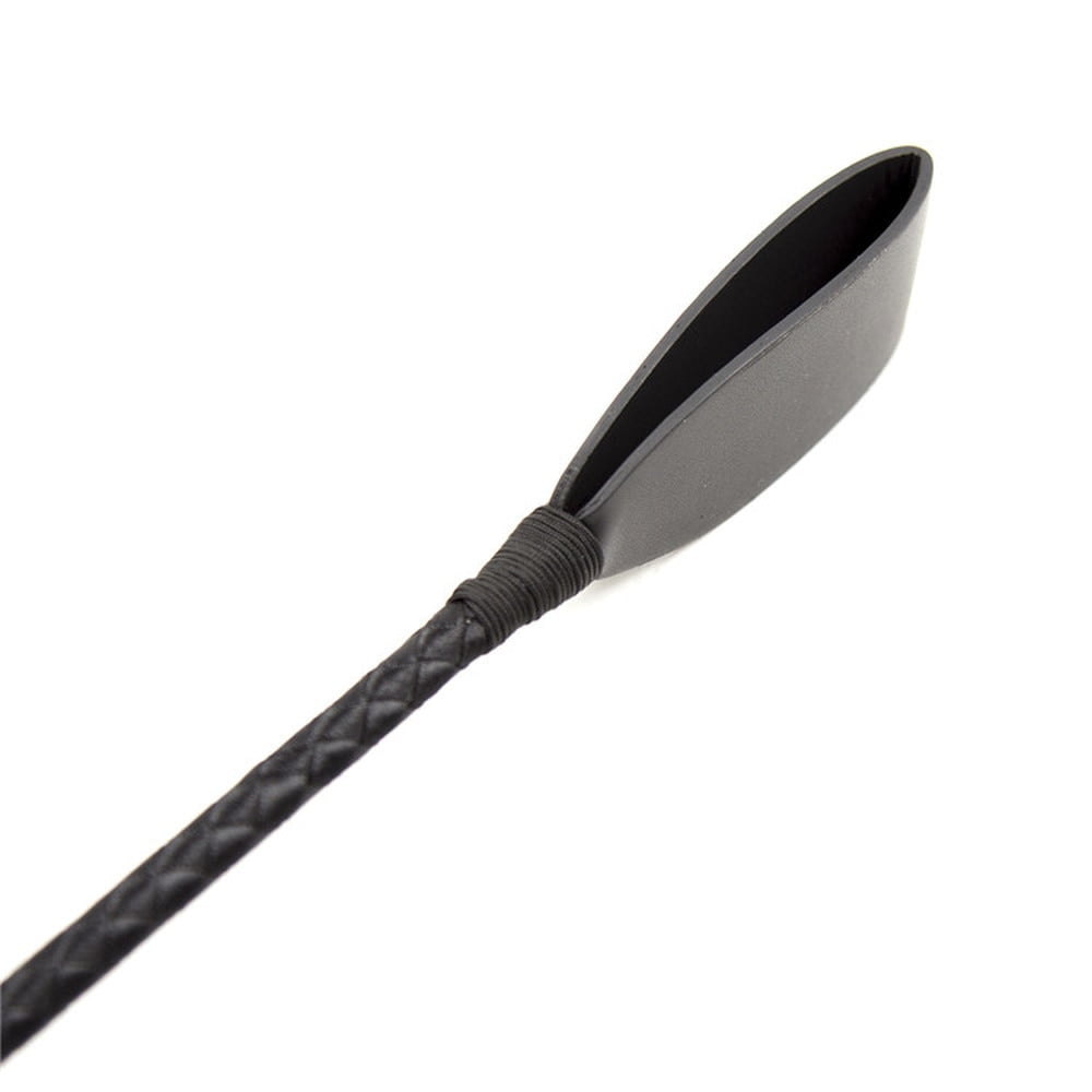 45-60CM-Black-PU-Leather-Spanking-Paddle-Long-Whip-Flirting-slave-BDSM-Bondage-Flogger-Sex-Toys-3