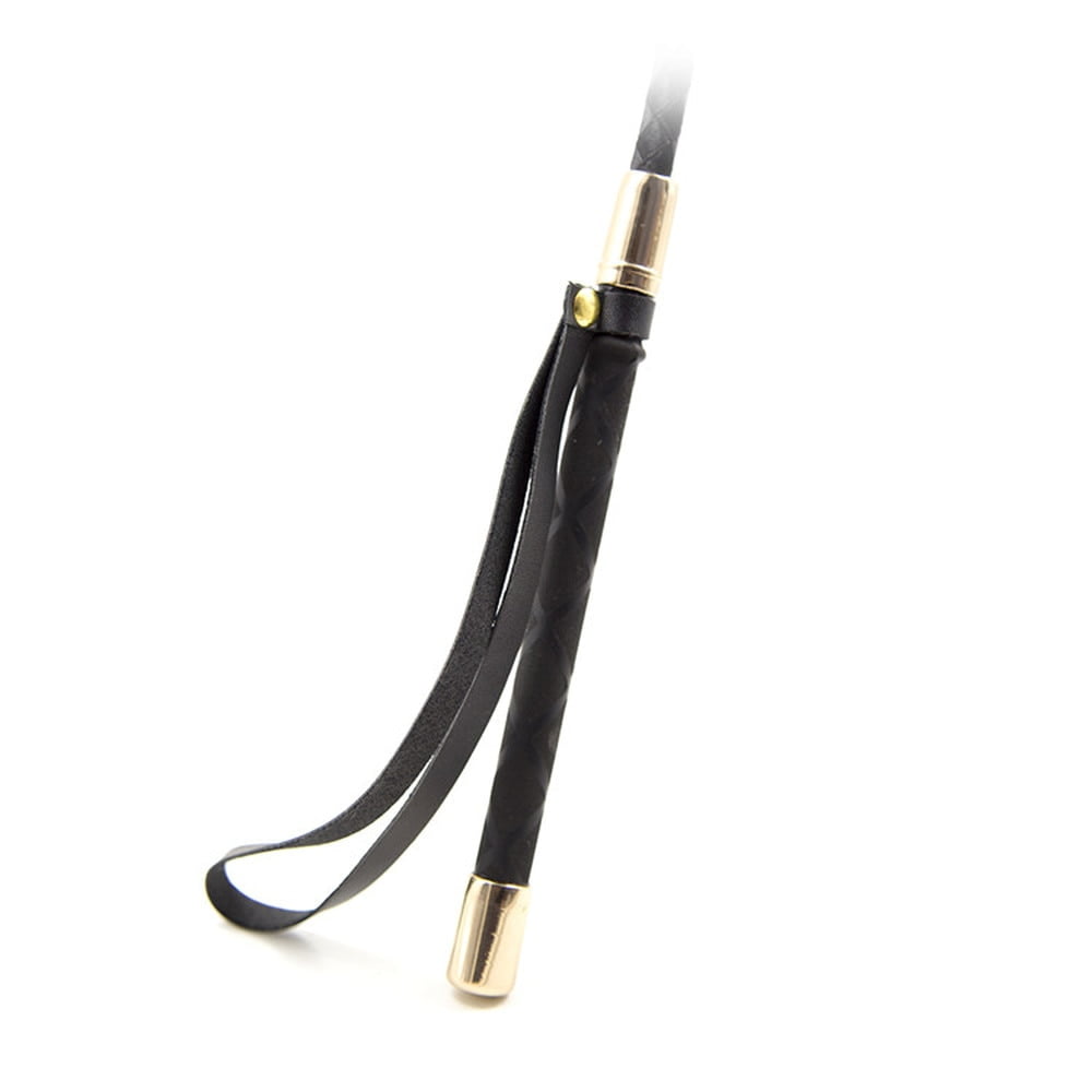 45-60CM-Black-PU-Leather-Spanking-Paddle-Long-Whip-Flirting-slave-BDSM-Bondage-Flogger-Sex-Toys-5