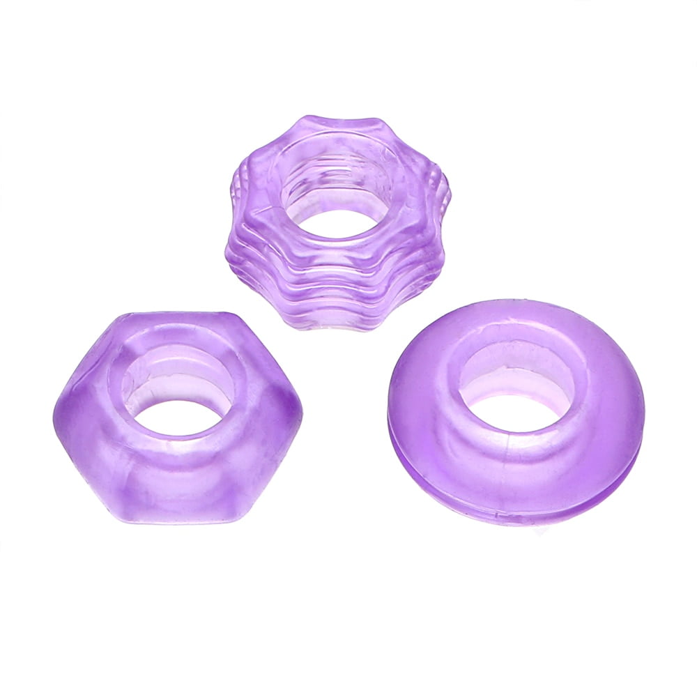 OLO-3Pieces-set-Cock-Ring-Penis-Ring-Chastity-Extender-Ring-Erotic-Sex-Toys-For-Men-Penis-3