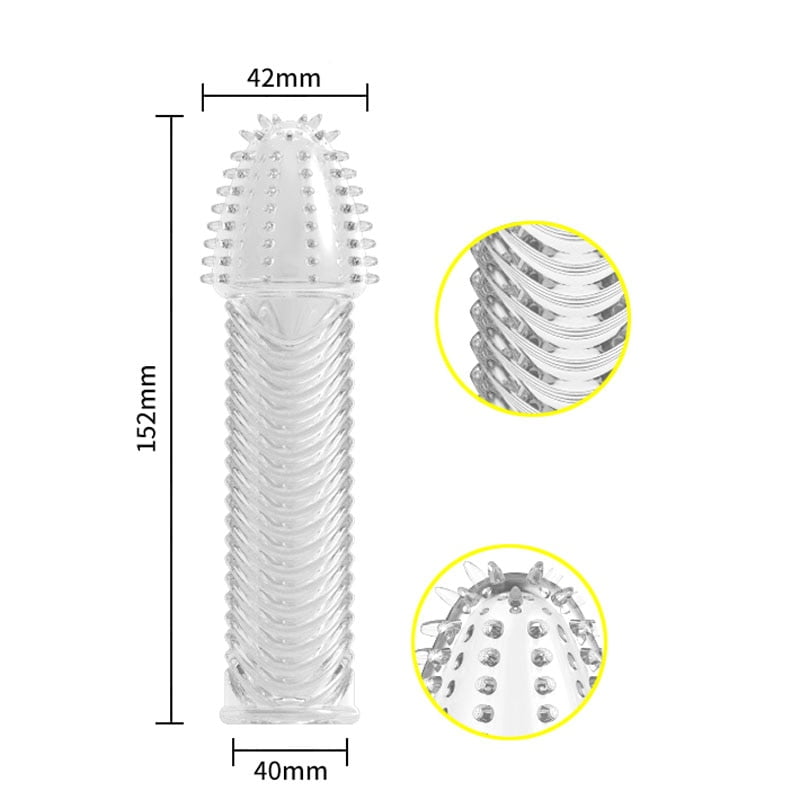 Men-Extensions-Condom-Penis-Sleeve-Reusable-Condom-Enlargement-Textured-Extender-Dildo-Sheath-Condoms-Sex-Toys-for-4